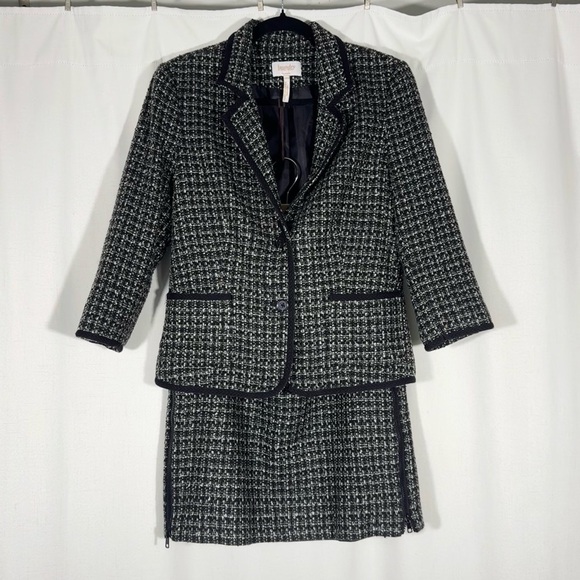 Laundry By Shelli Segal Dresses & Skirts - Laundry By Shelli Segal Black and White Tweed Skirt Suit Set